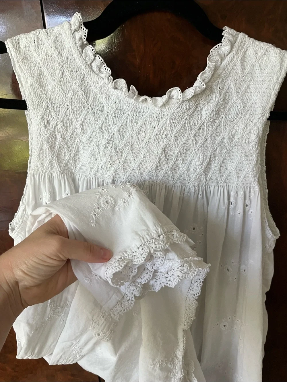 Calypso St.Barth eyelet mini dress sz M